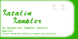 katalin kampler business card